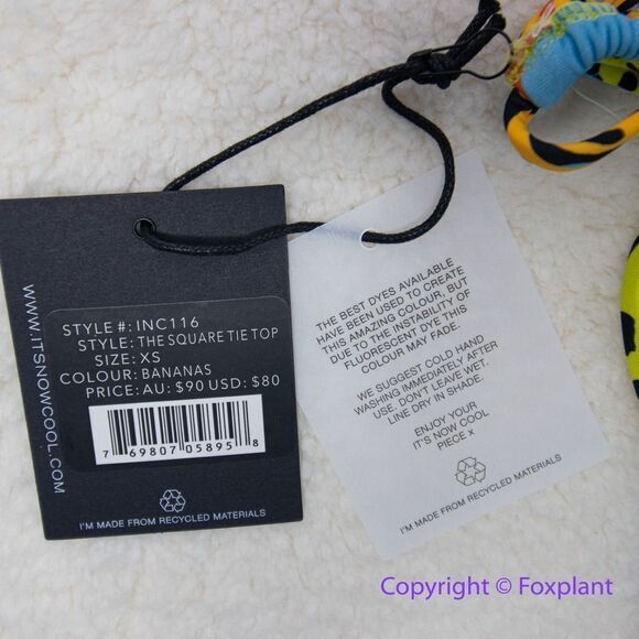 NEW  It’s Now Cool x free people bananas string bikini top,‎ size XS - Picture 9 of 11